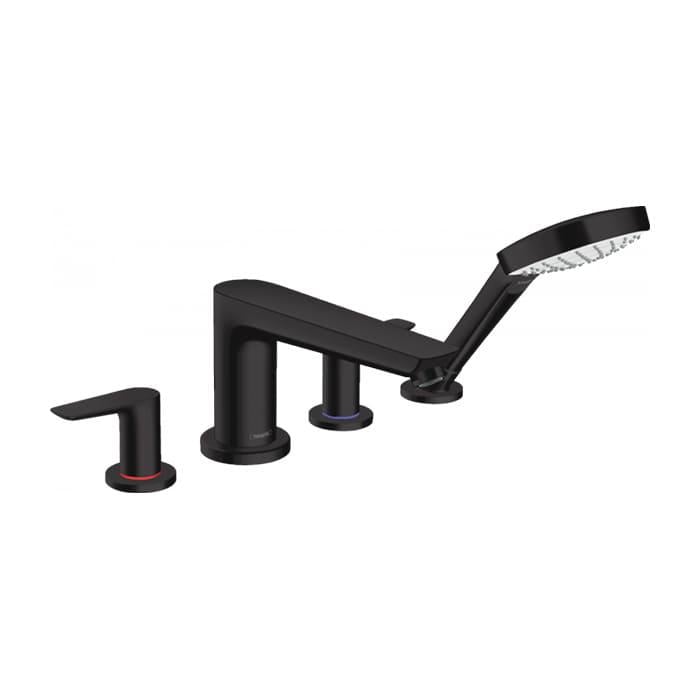 Смеситель для ванны Hansgrohe Talis E на 4 отверстия Черный матовый (71748670)