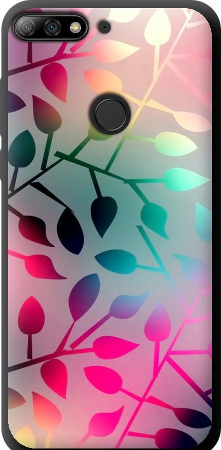 Чехол на Huawei Y7 Prime 2018 Листья (2235b-1509-42517)