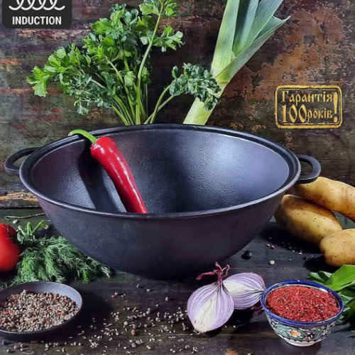 Казан узбецький Майстерня чавунний V12 12 л (2495823697) - фото 4 Казан узбецький Майстерня чавунний V12 12 л (2495823697) - фото 4