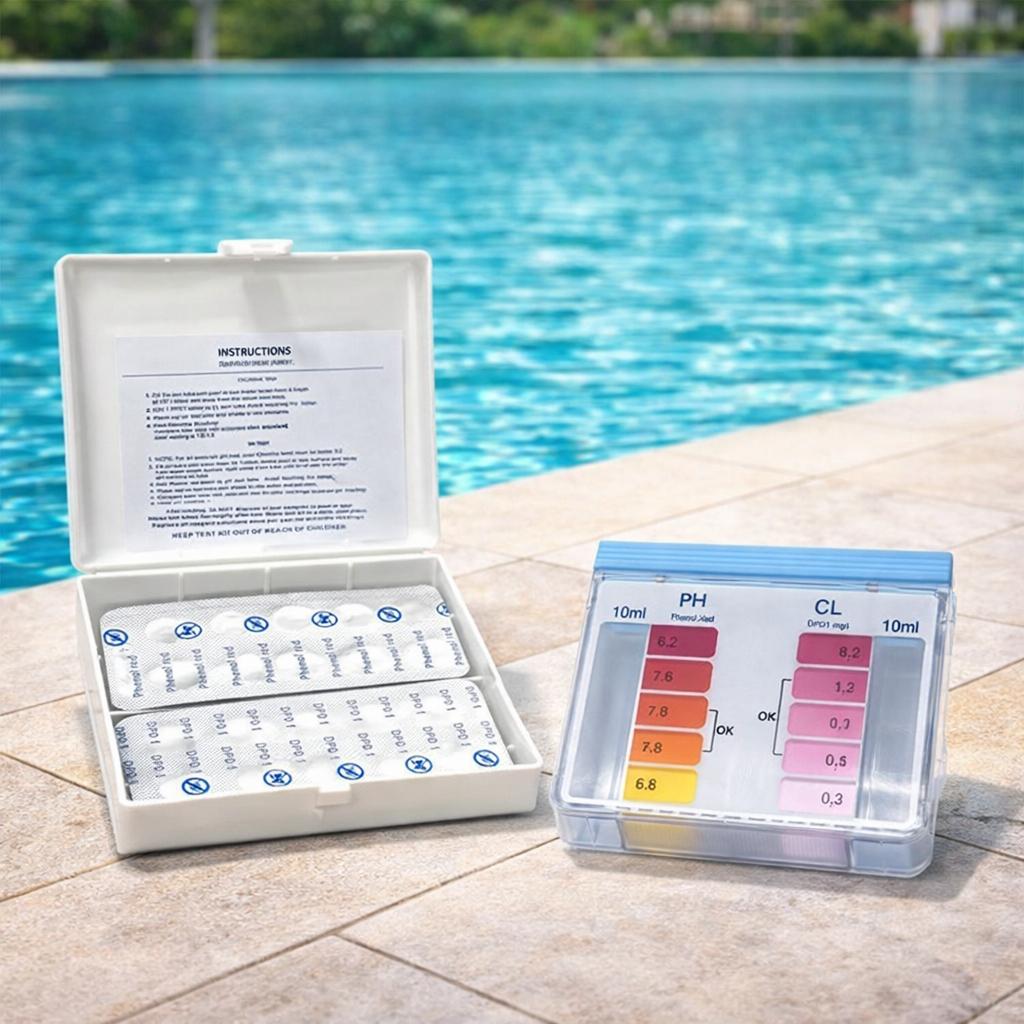 Тестер воды для бассейна AquaDoctor Box Cl/pH 20 шт.