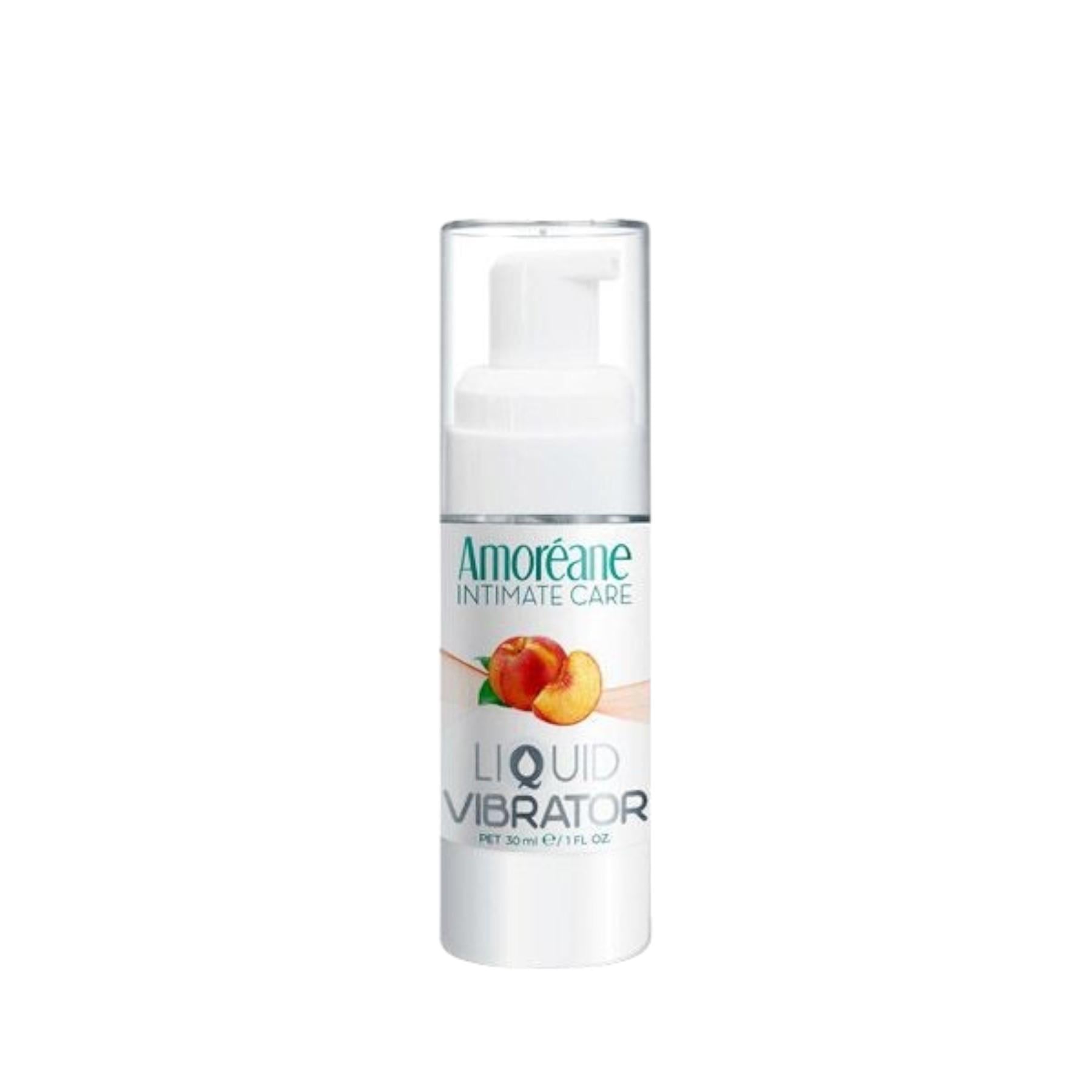 Лубрикант с эффектом вибрации персик Liquid vibrator Peach Amoreane Med жидкий вибратор 30 мл