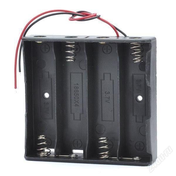 Бокс для аккумуляторов 18650 кейс для питания Arduino 14,8V 4 шт. (287156) - фото 1 Бокс для аккумуляторов 18650 кейс для питания Arduino 14,8V 4 шт. (287156) - фото 1