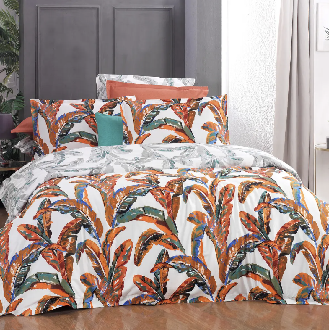 Постельное белье Sarev DEFNE ORANJ сатин делюкс 300ТС евро