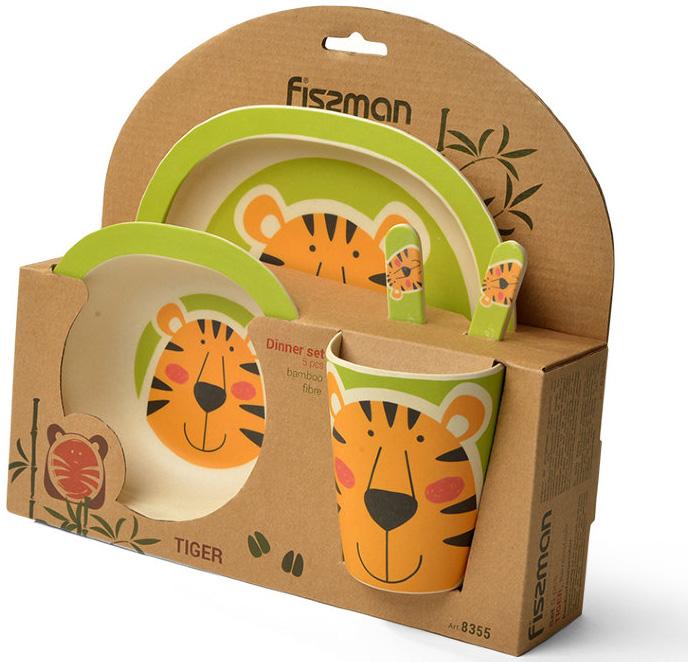 Детский набор Fissman Тигренок 5 пр. (FN-8355) Детский набор Fissman Тигренок 5 пр. (FN-8355)