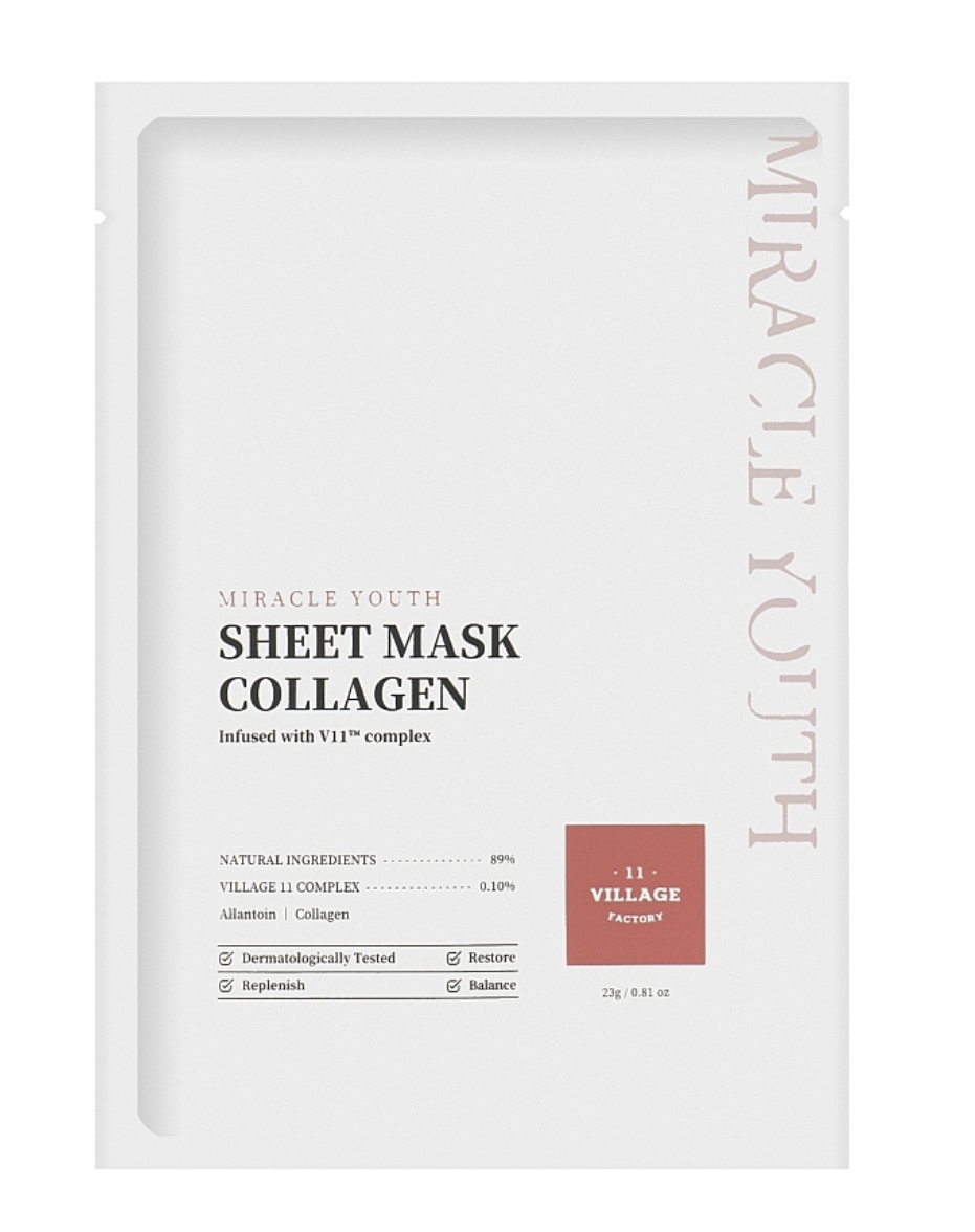 Маска тканинна Village 11 Factory Miracle Youth Cleansing Sheet Mask Collagen з колагеном 23 г (577538)