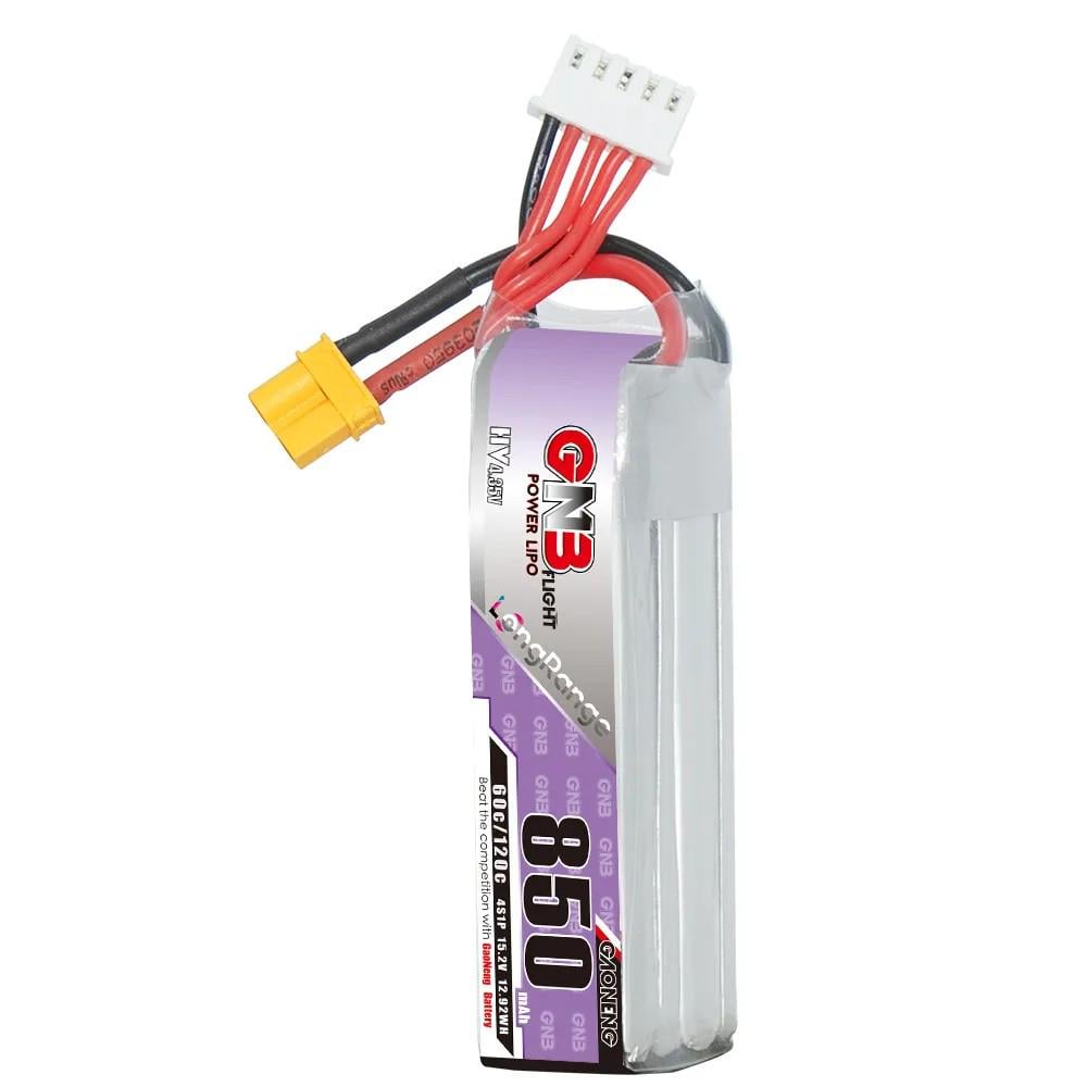 Батарея GNB 4S 850 mAh HV 15,2V 60C/120C XT30 - фото 1