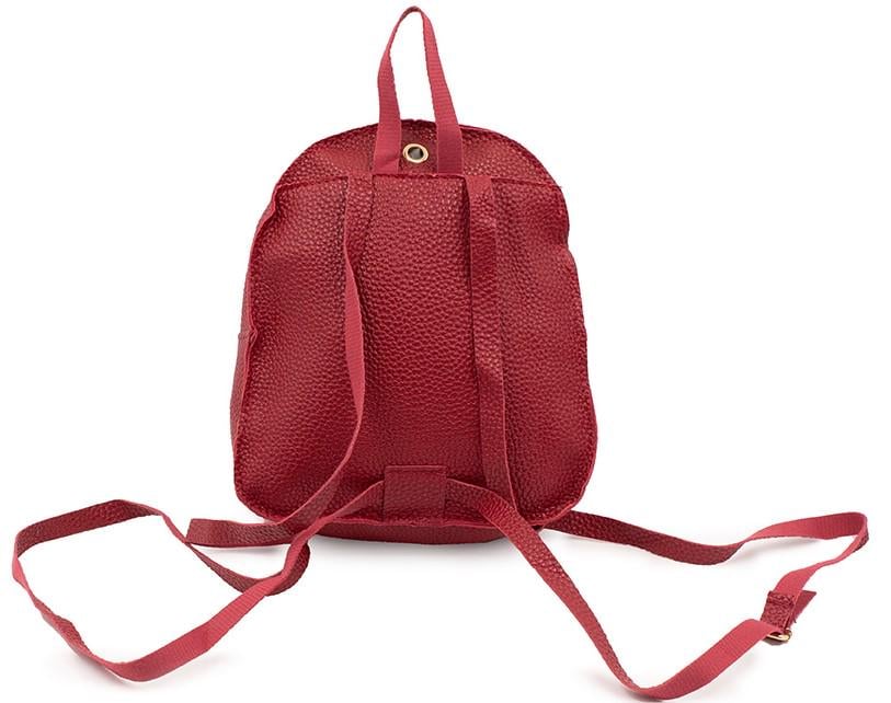 Міські рюкзак жіночий Mini Backpack на одне відділення 7х22х19 см Червоний (MS-14112) - фото 2