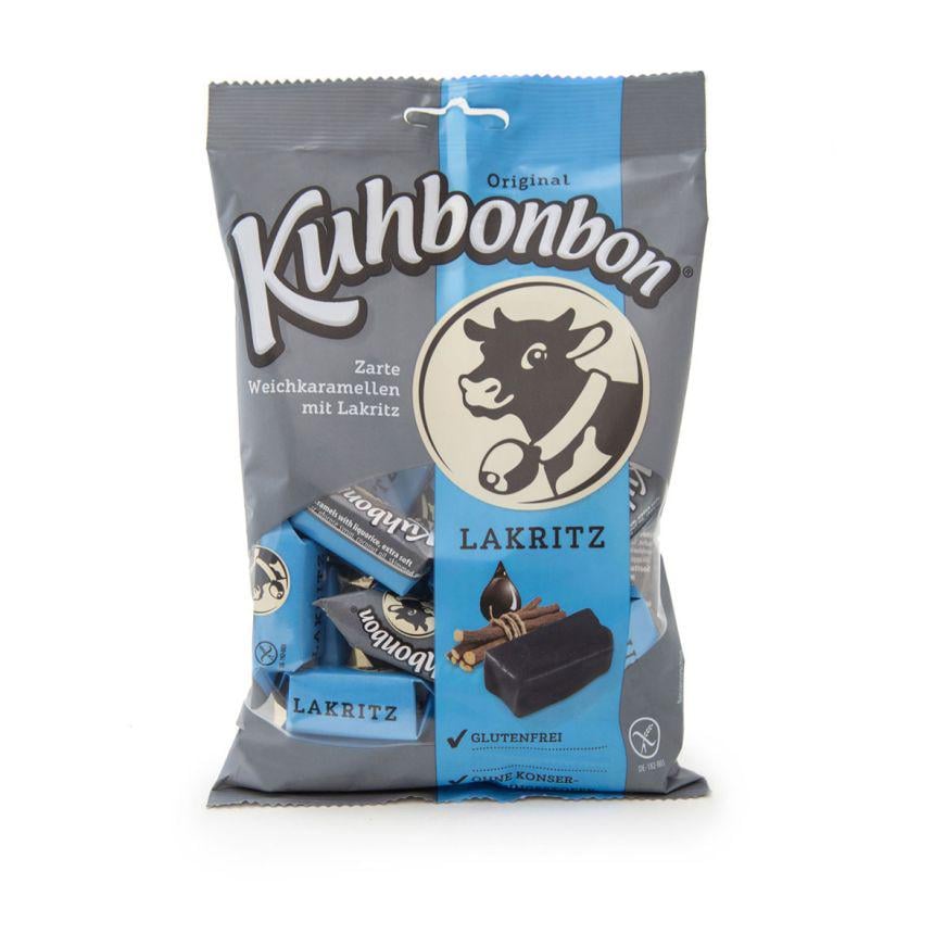 Цукерки без глютену Kuhbonbon "Корівка" зі смаком лакриці 200 г (4028452200201)