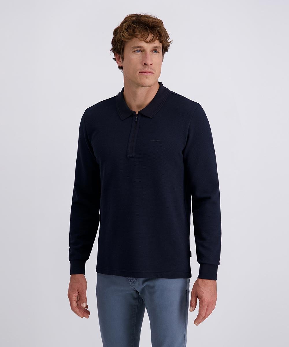 Поло на полумолнии мужское L Темно-синий (C5 30775.3072.6325-L) Поло на полумолнии мужское L Темно-синий (C5 30775.3072.6325-L)