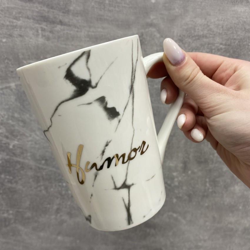 Чашка Olens O8030-81 Humor з кришкою керамічна з ложкою 375 мл - фото 2