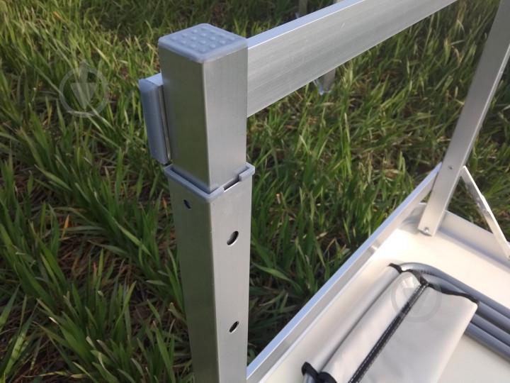 Стол для пикника Усиленный раскладной со стульями 4life 120х60х55/60/70 см (3 режима высоты) Коричневый - фото 4 Стол для пикника Усиленный раскладной со стульями 4life 120х60х55/60/70 см (3 режима высоты) Коричневый - фото 4