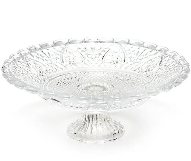 Фруктовница на ножках Ajour стеклянная Ø 25,5 см (3236623)