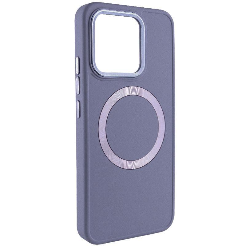 Протиударний TPU чохол Bonbon Metal Style with MagSafe для Xiaomi Redmi Note 13 Pro 4G / Poco M6 Pro 4G Сірий / Lavender