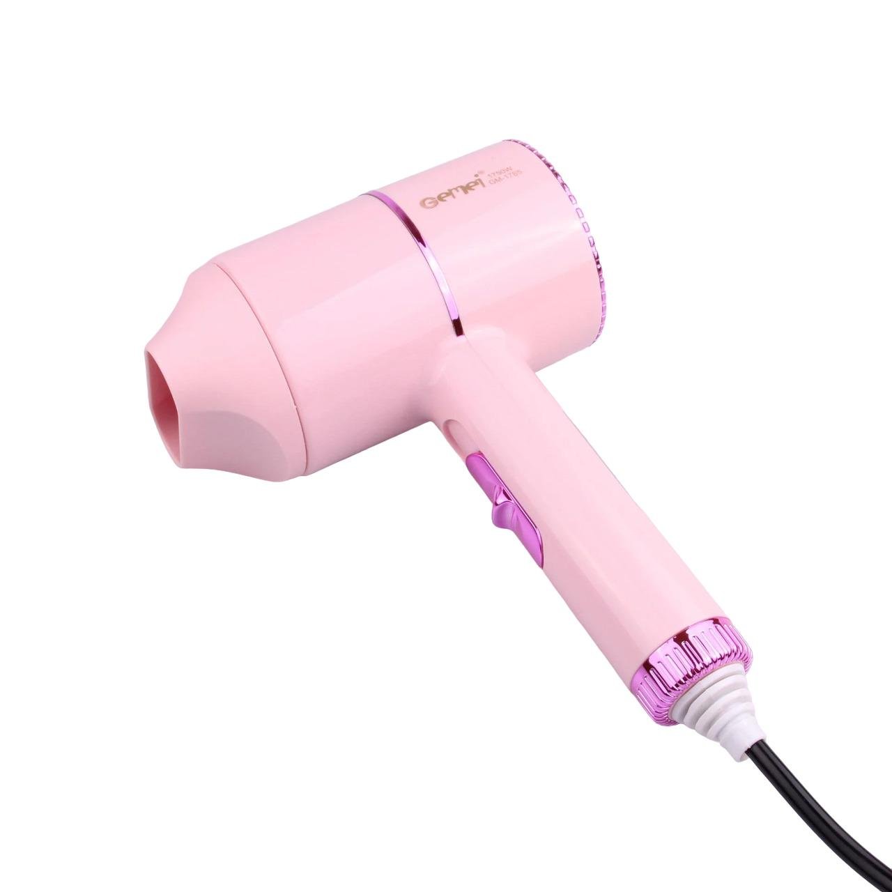 Фен Gemei GM-1785 с 2 скоростями 1750 Вт Розовый (14424315)