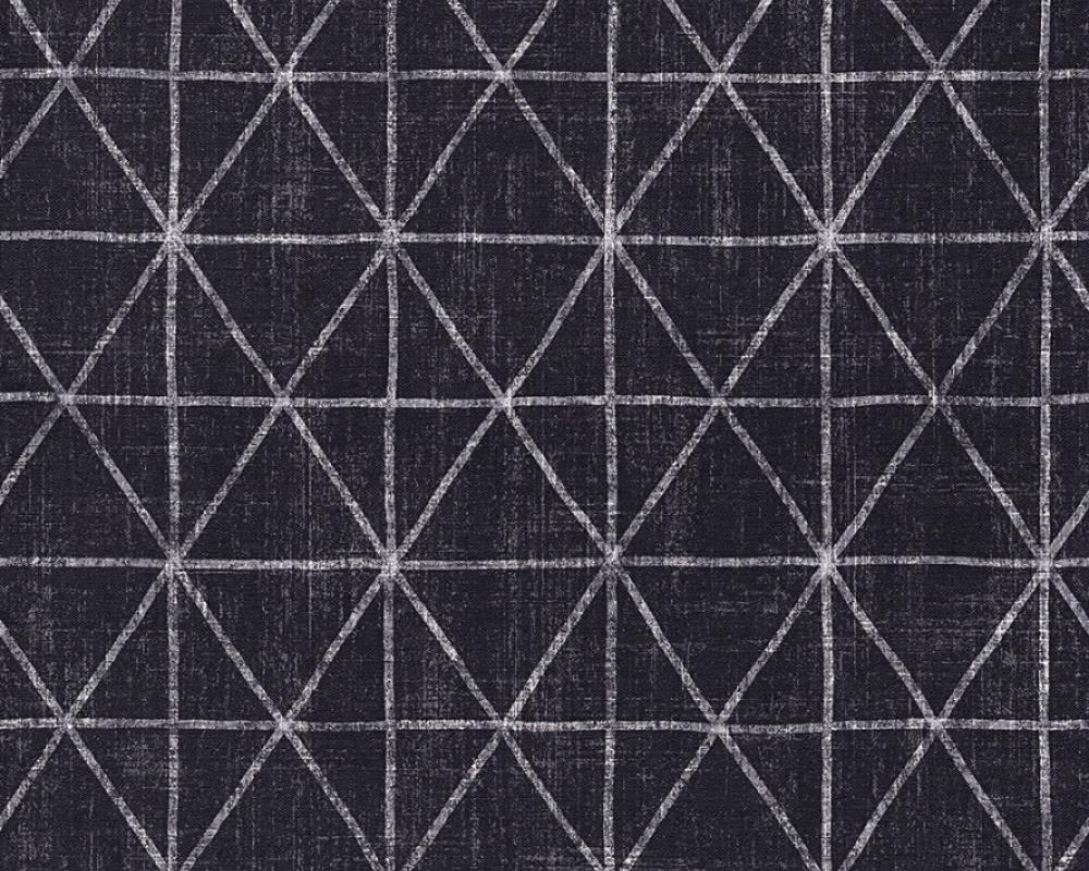 Обои виниловые на флизелиновой основе A.S. Creation Scandinavian 34137-6 Черный