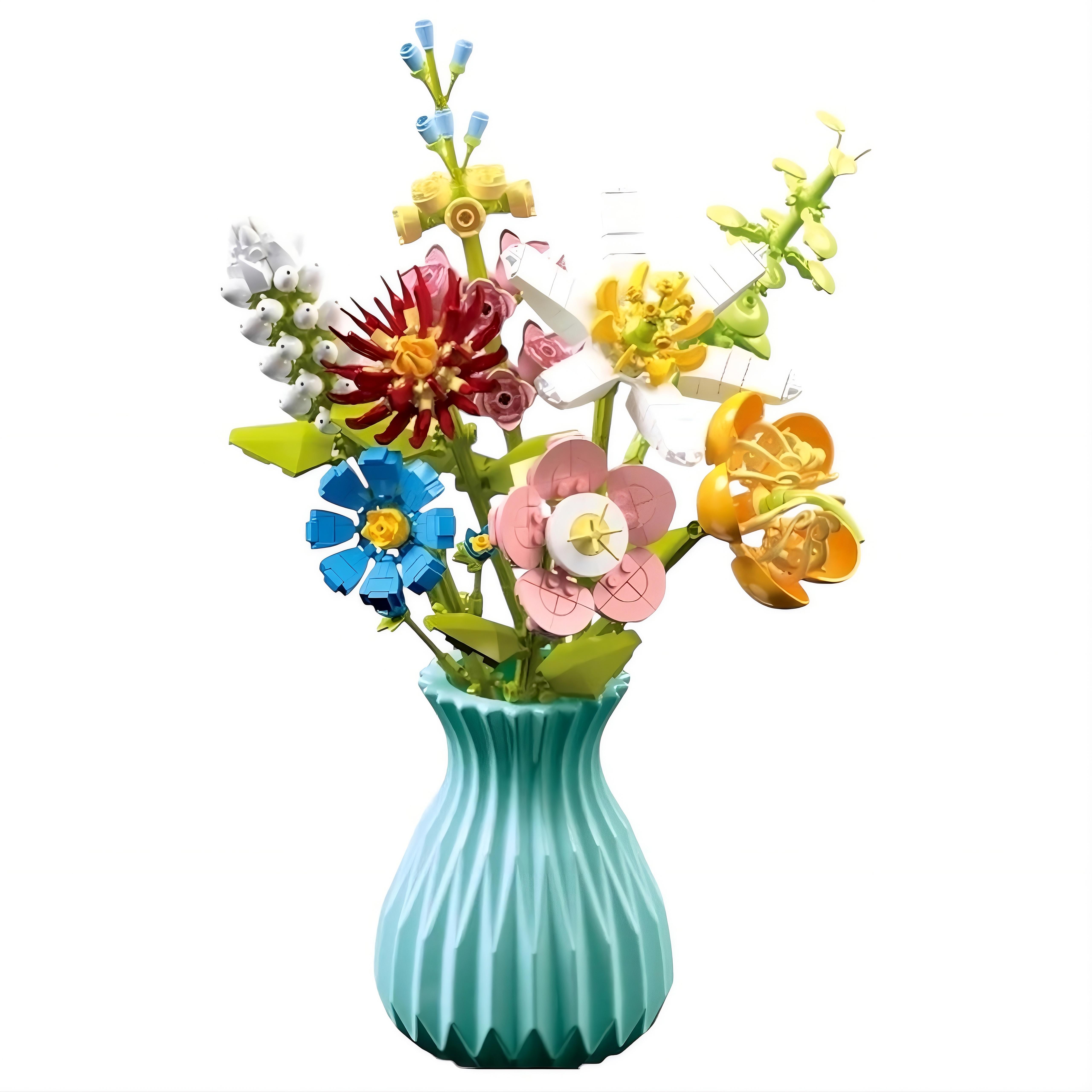 Конструктор Букет в бирюзовом весе 109-5 3D цветочная композиция 737 дет. 11×11×15 см (33089765) Конструктор Букет в бирюзовом весе 109-5 3D цветочная композиция 737 дет. 11×11×15 см (33089765)