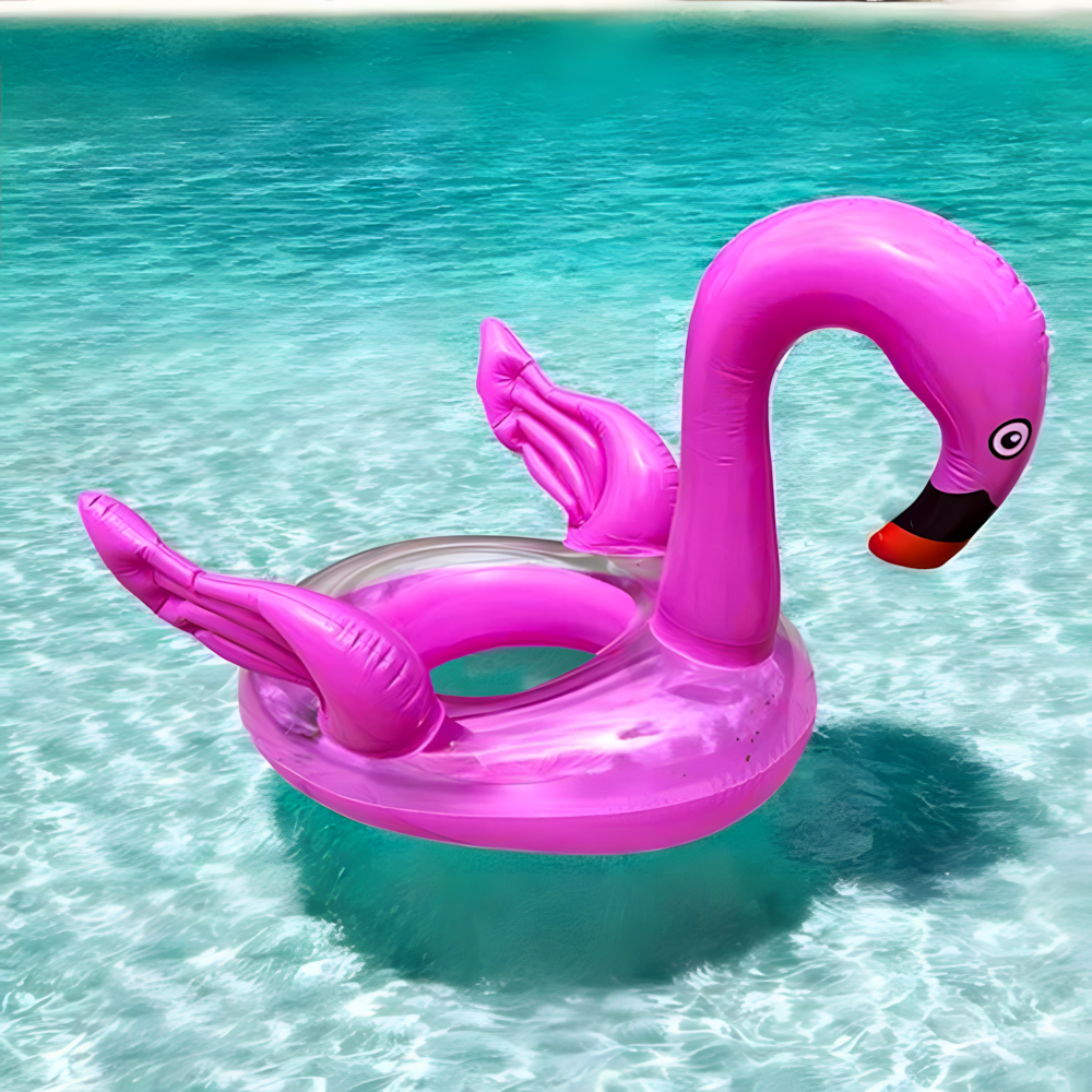 Надувне коло дитяче Фламінго для плавання 70 см Рожевий (52-BT-6510)