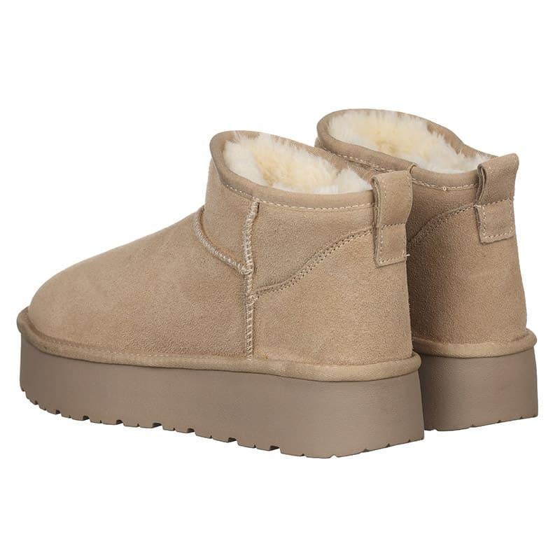 Угги женские PLPS A3301 замшевые р. 36 Бежевый (80078) - фото 2