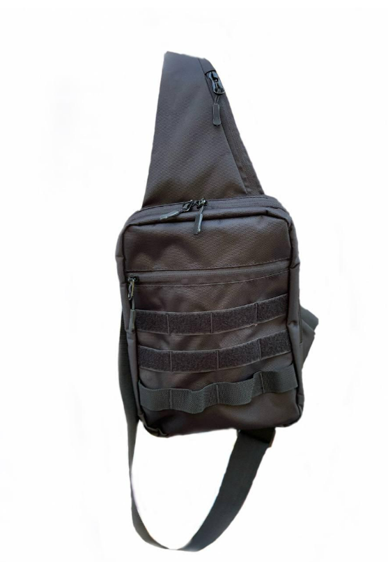 Сумка-слинг с кобурой на липучке Черный