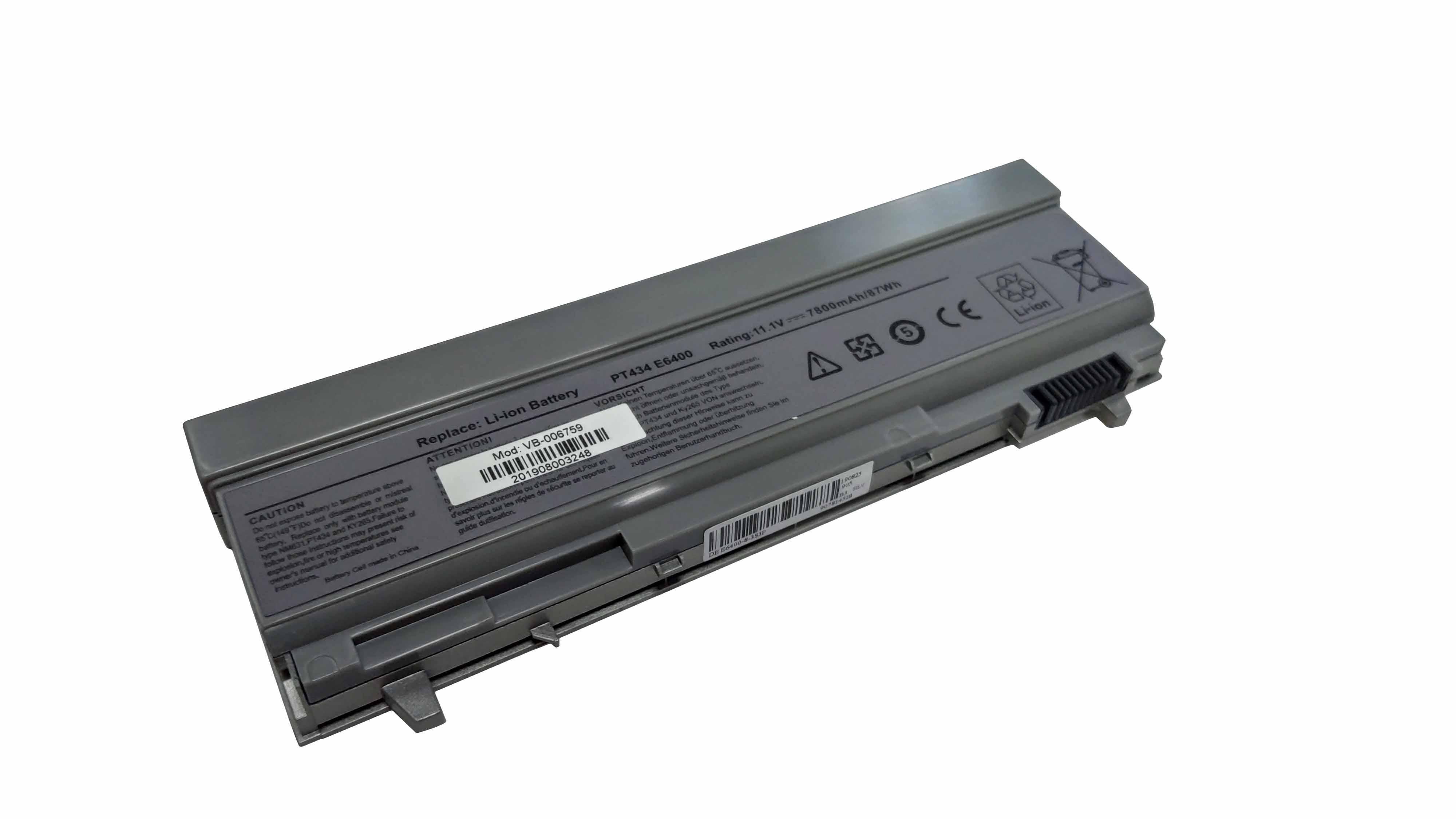 Аккумулятор для ноутбука Усил. Dell PT434 E6400 11.1V Grey 7800mAh OEM