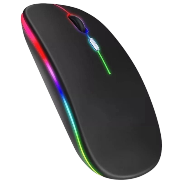 Миша бездротова безшумна комп'ютерна Bluetooth RGB 2,4G
