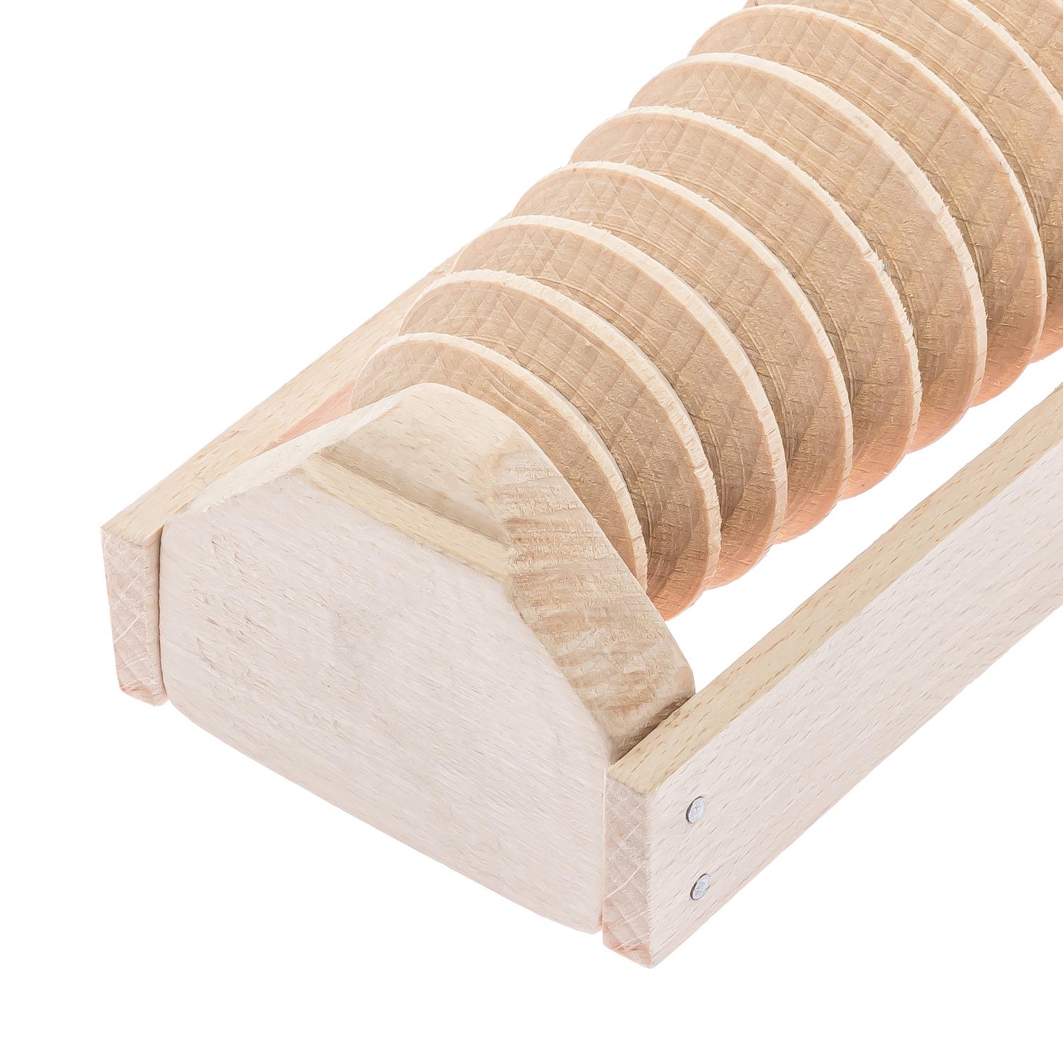 Массажер для стоп деревянный на 2 ролика на две ноги (87037) - фото 7 Массажер для стоп деревянный на 2 ролика на две ноги (87037) - фото 7