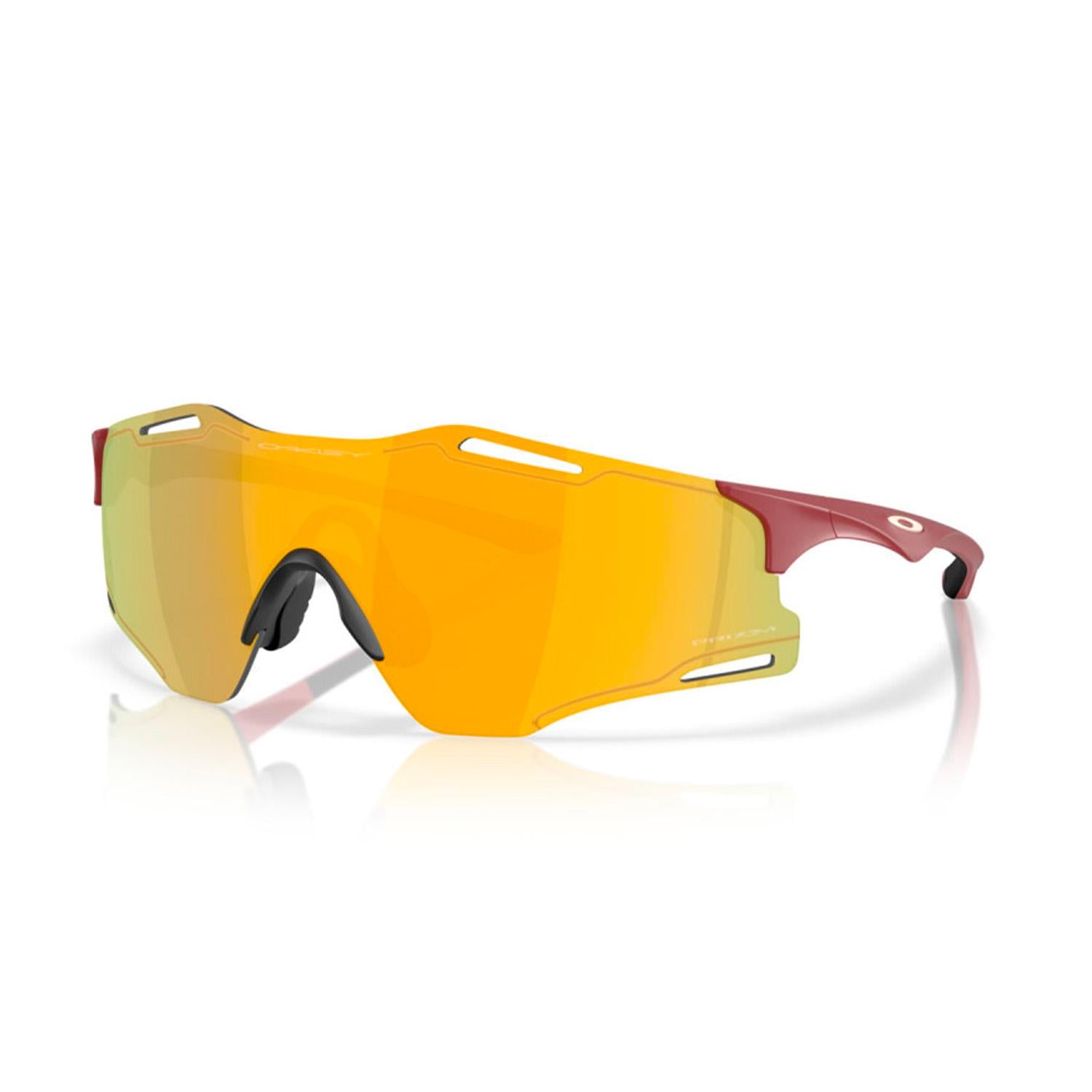 Спортивные солнцезащитные очки Oakley Cybr Zero OO9512D-0339 Matte Iron Red/Prizm 24K
