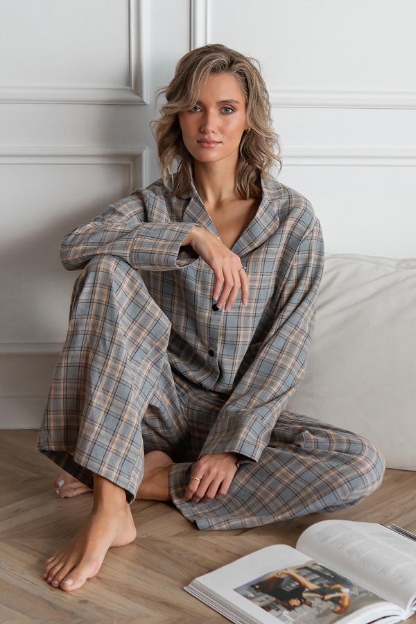 Піжама з брюками фланель Forli Helen XS/S (FL0073-94-69_XS/S (30632245) - фото 2 Піжама з брюками фланель Forli Helen XS/S (FL0073-94-69_XS/S (30632245) - фото 2