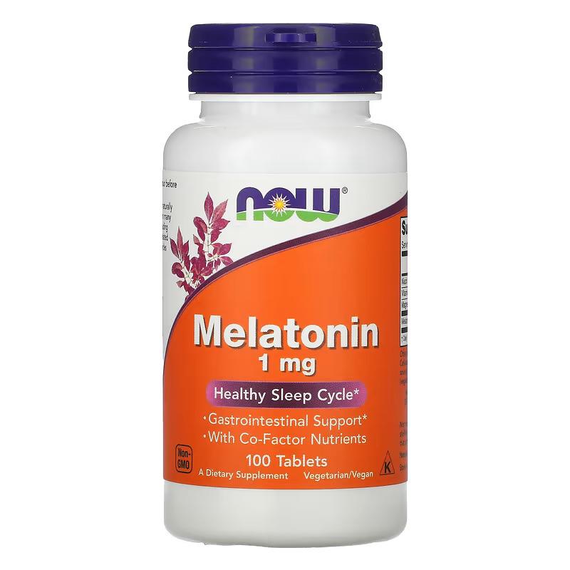 Дієтична добавка Now Foods Melatonin 1 мг 100 таб. (CO003456)