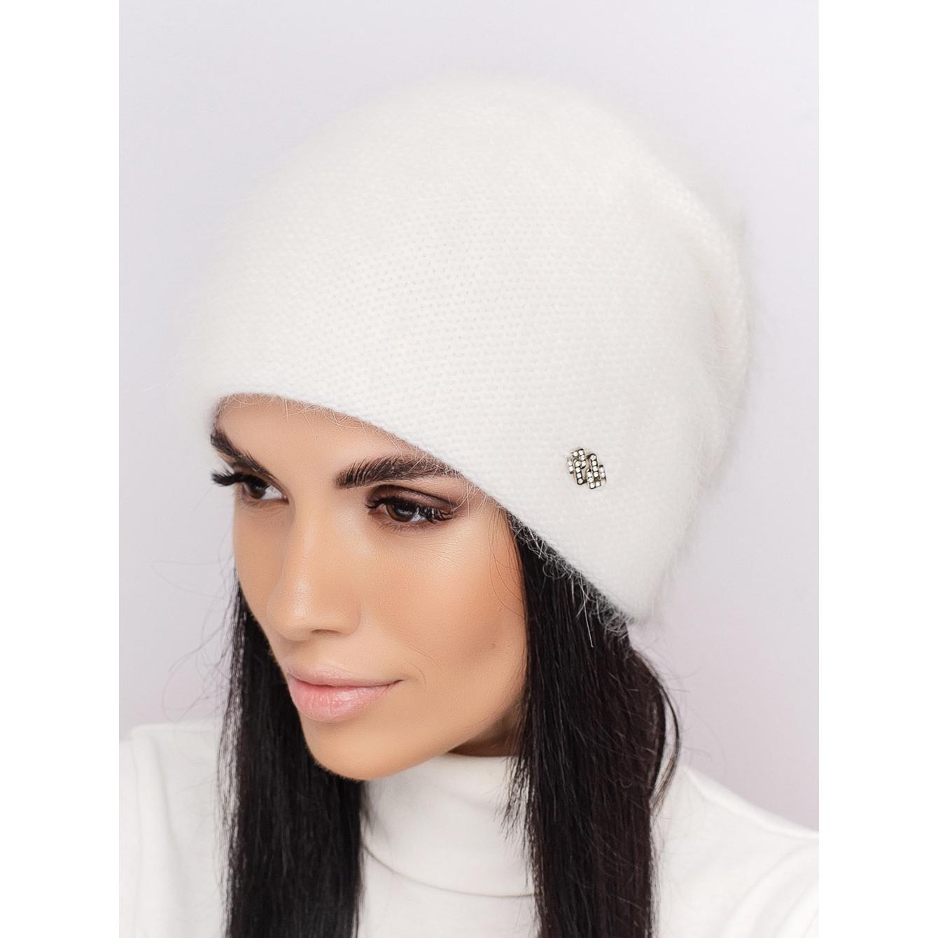 Шапка женская двойная ангоровая Leks Веселка one size Белый - фото 1 Шапка женская двойная ангоровая Leks Веселка one size Белый - фото 1