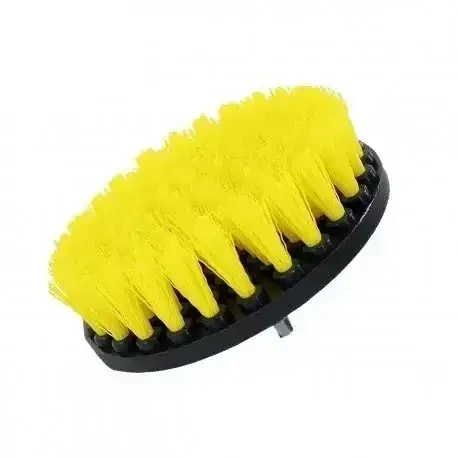 Щетка на шуруповерт жесткая для химчистки CarLuxe для текстиля 10 см