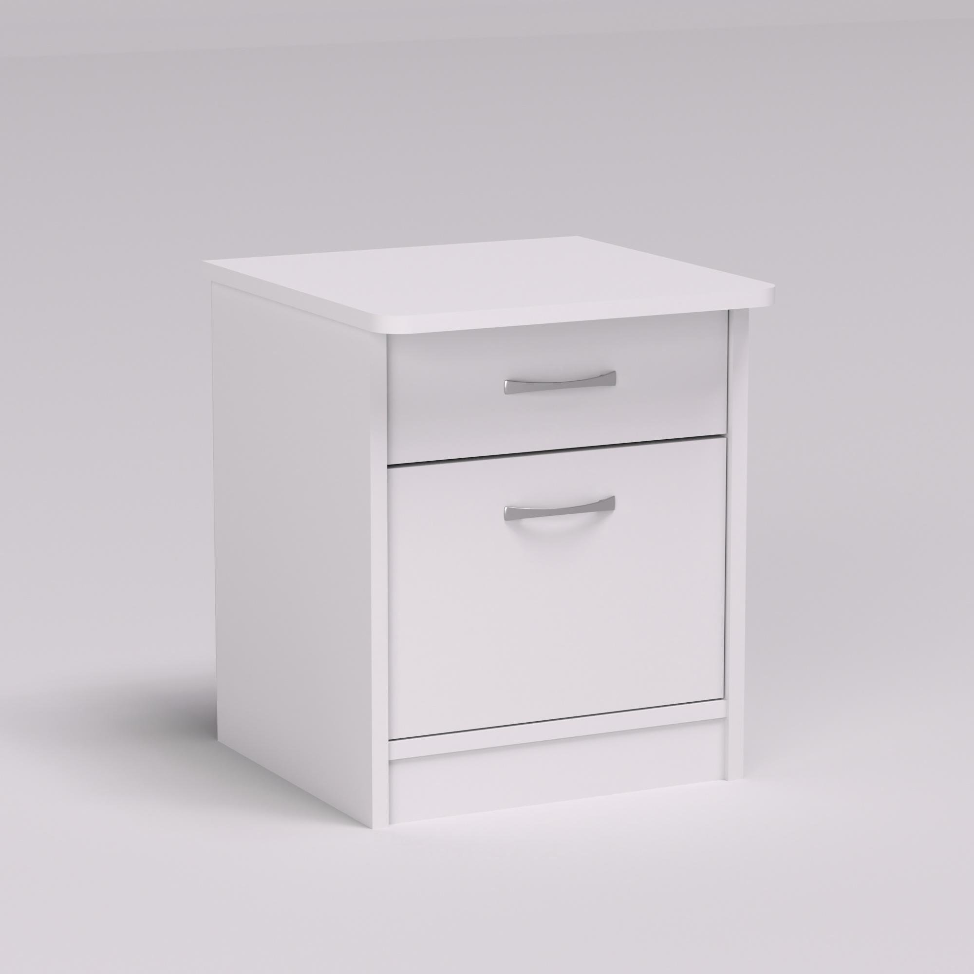 Тумба прикроватная Диана 400х400х470 мм Белый (12896) Тумба прикроватная Диана 400х400х470 мм Белый (12896)