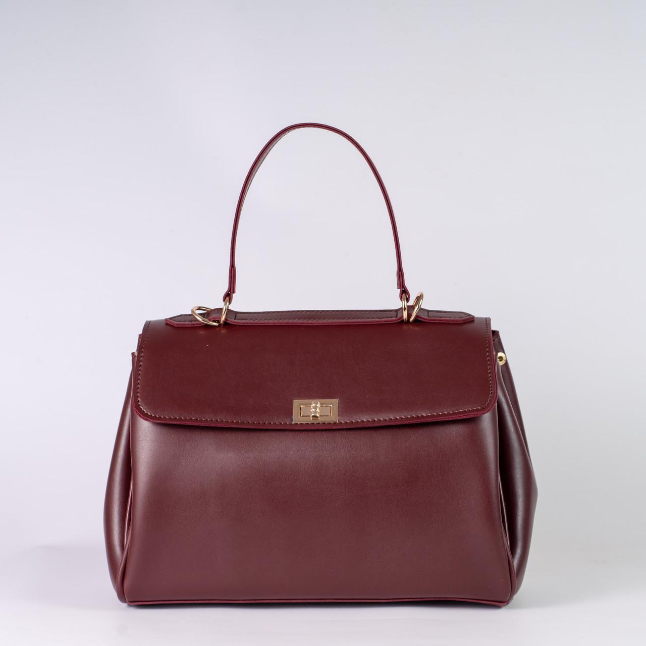 Сумка женская почтальона из экокожи XENIA № 67-24 Бордовый - фото 1 Сумка женская почтальона из экокожи XENIA № 67-24 Бордовый - фото 1