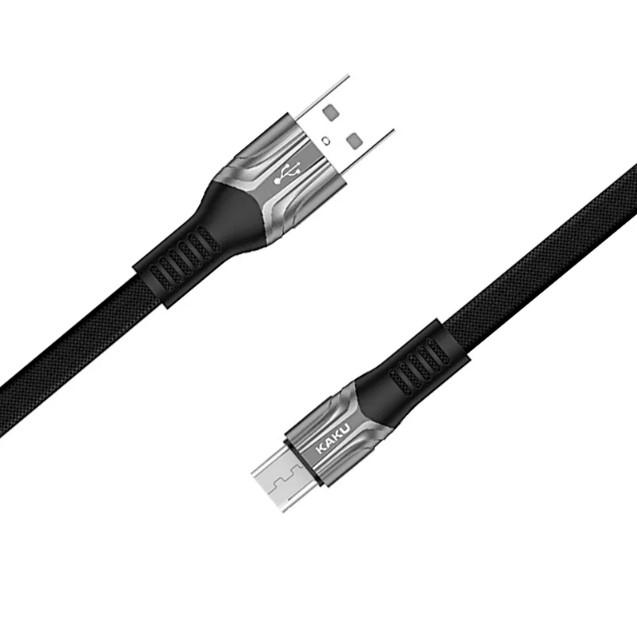 Плоский кабель Kaku KSC-278 USB-Micro USB 1.2 м Black (1249989997) - фото 1