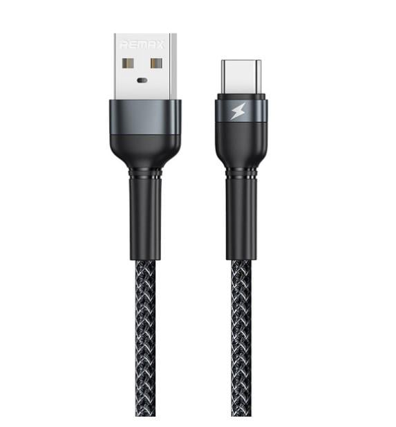Кабель Remax RC-124a 2,4A Type-C Cable Black - фото 1