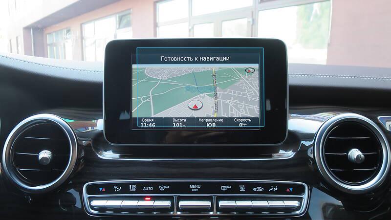 Стекло защитное Pixsel гибридный глянец на монитор Mercedes Benz V CLASS 6,9“ 2014-2023