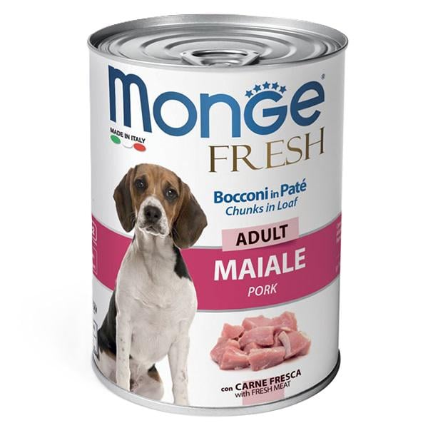 Корм для собак влажный Monge Dog Wet FRESH свинина 400 г (000025680)