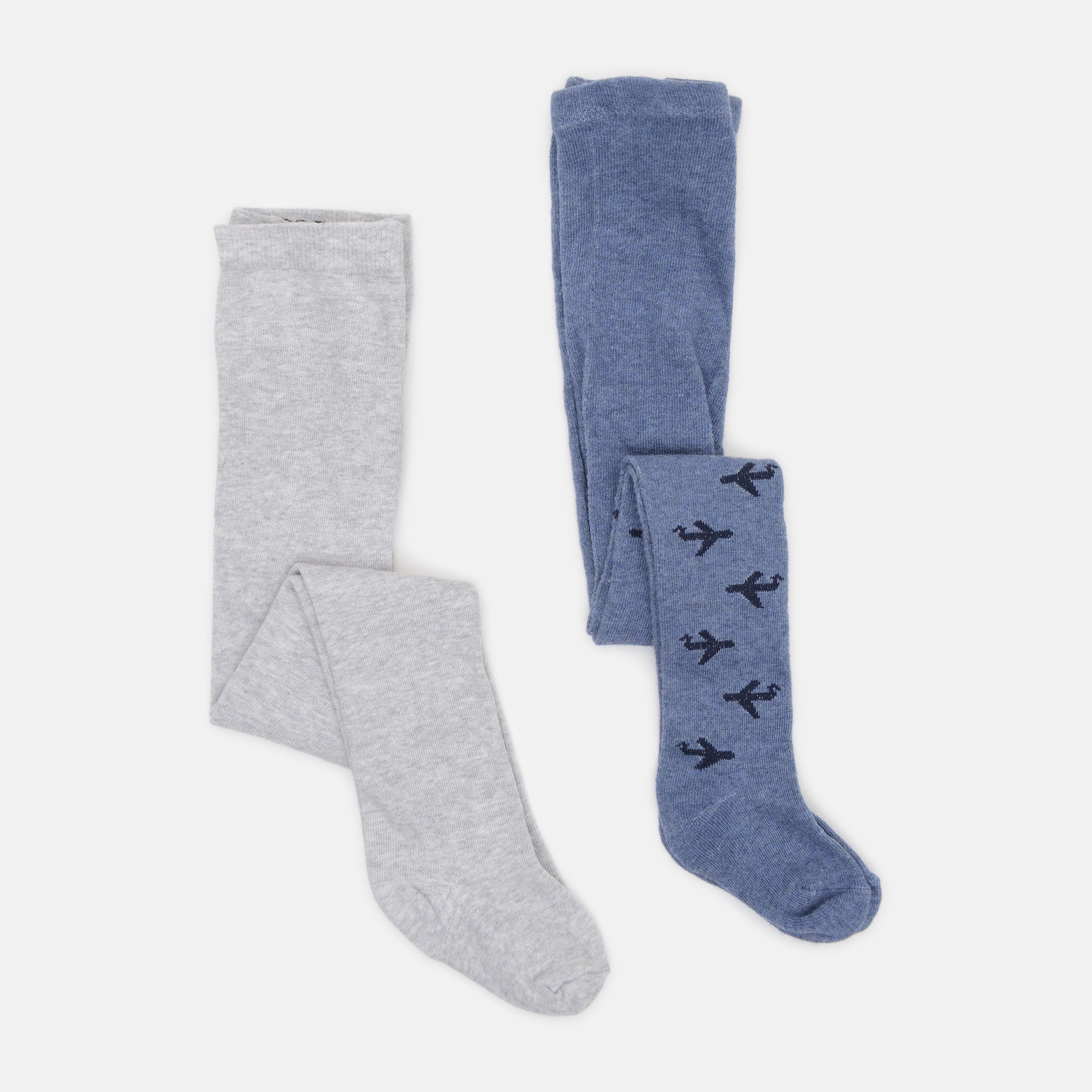 Колготки C&A 80-86 см 2 шт. Серый/Синий (760132028677)