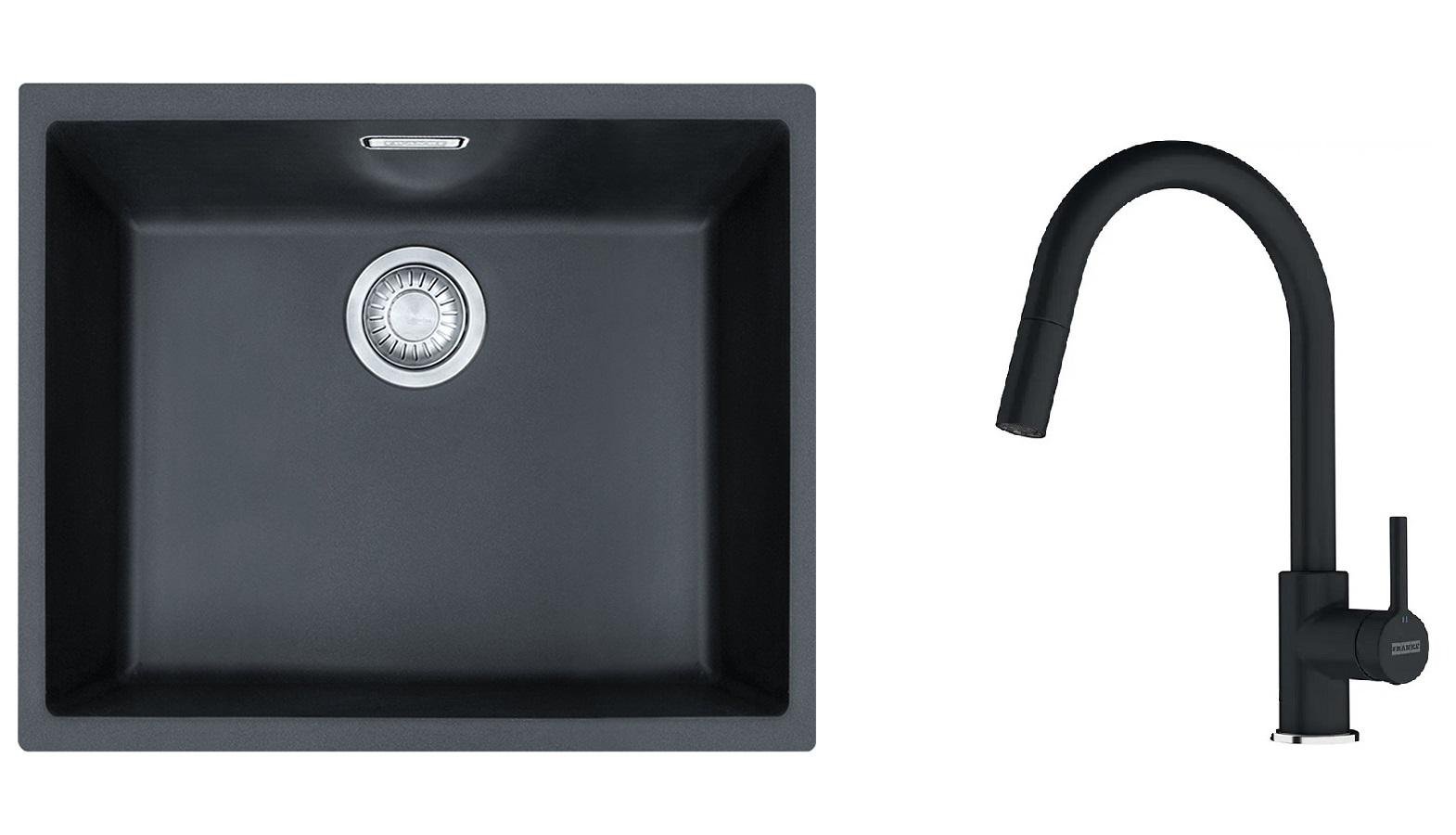 Комплект из кухонной мойки Franke Sirius SID 110-50 и кухонного смесителя Franke Lina (37122)