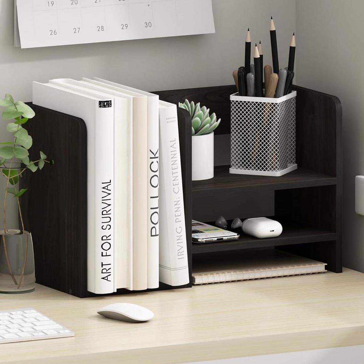 Полка книжная настольная из дерева Паранго Венге (КПА-017412)