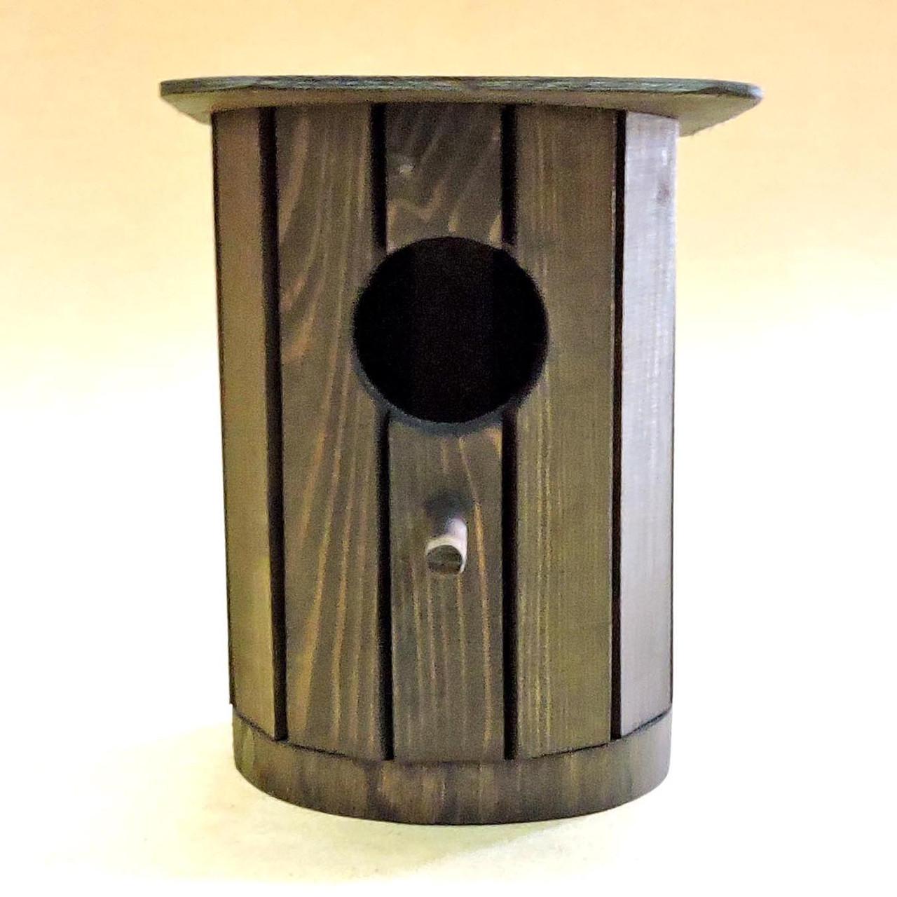 Шпаківня садова з дерева Клест Венге (СКВ-001912) - фото 2 Шпаківня садова з дерева Клест Венге (СКВ-001912) - фото 2