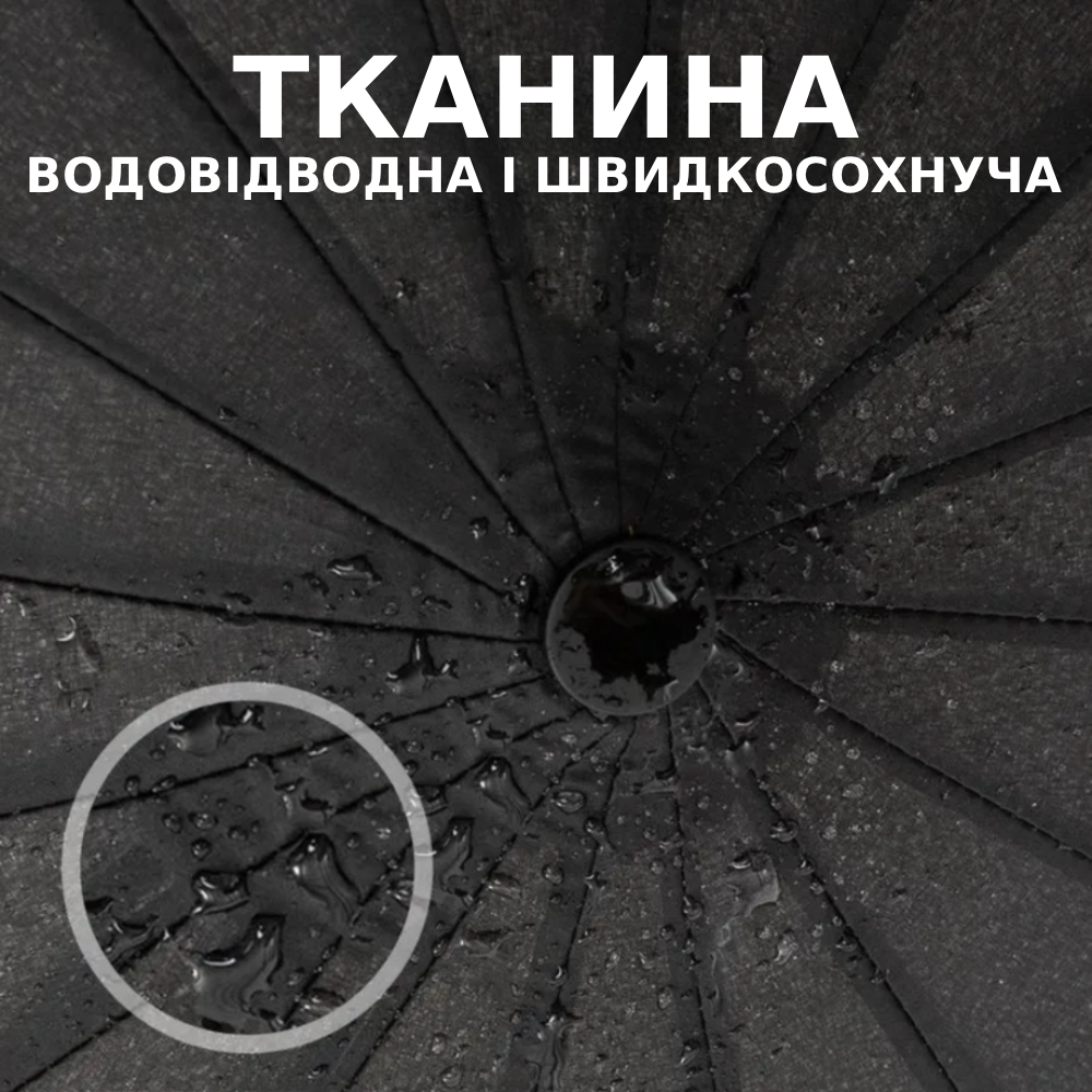 Зонт полный автомат с чехлом 125 см Черный (30403) - фото 5 Зонт полный автомат с чехлом 125 см Черный (30403) - фото 5