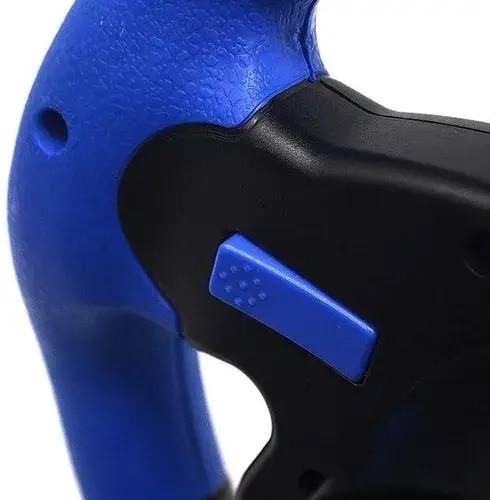 Ігрове кермо дротове Rias Steering Wheel 4в1 з педалями та коробкою передач Black/Blue (3_04451) - фото 6