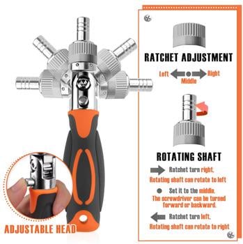 Набір викруток з тріскачкою Torx RATCHET 68в1 (DT-22) - фото 4 Набір викруток з тріскачкою Torx RATCHET 68в1 (DT-22) - фото 4