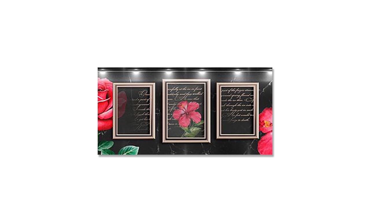 Наклейка виниловая на стол Zatarga Розы в Рамках 600х1200 мм (1289776300)