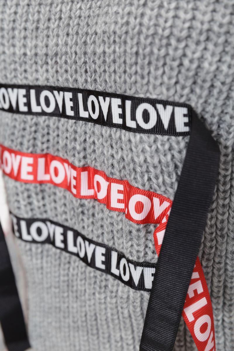 Светр жіночий в'язаний Ager 167R1007 S/M Сірий (9624670) - фото 5 Светр жіночий в'язаний Ager 167R1007 S/M Сірий (9624670) - фото 5