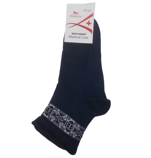Шкарпетки без резинки Medical Line р. 36-40 Темно-синій (1637351514) - фото 1 Шкарпетки без резинки Medical Line р. 36-40 Темно-синій (1637351514) - фото 1