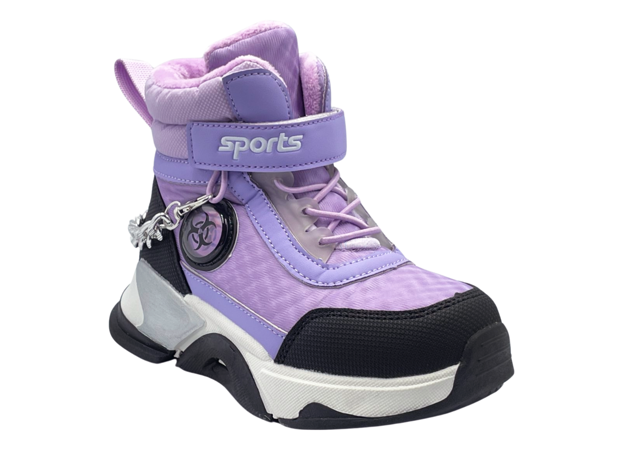 Ботинки зимние для девочек Флип F0565-D/27 р. 27 Фиолетовый
