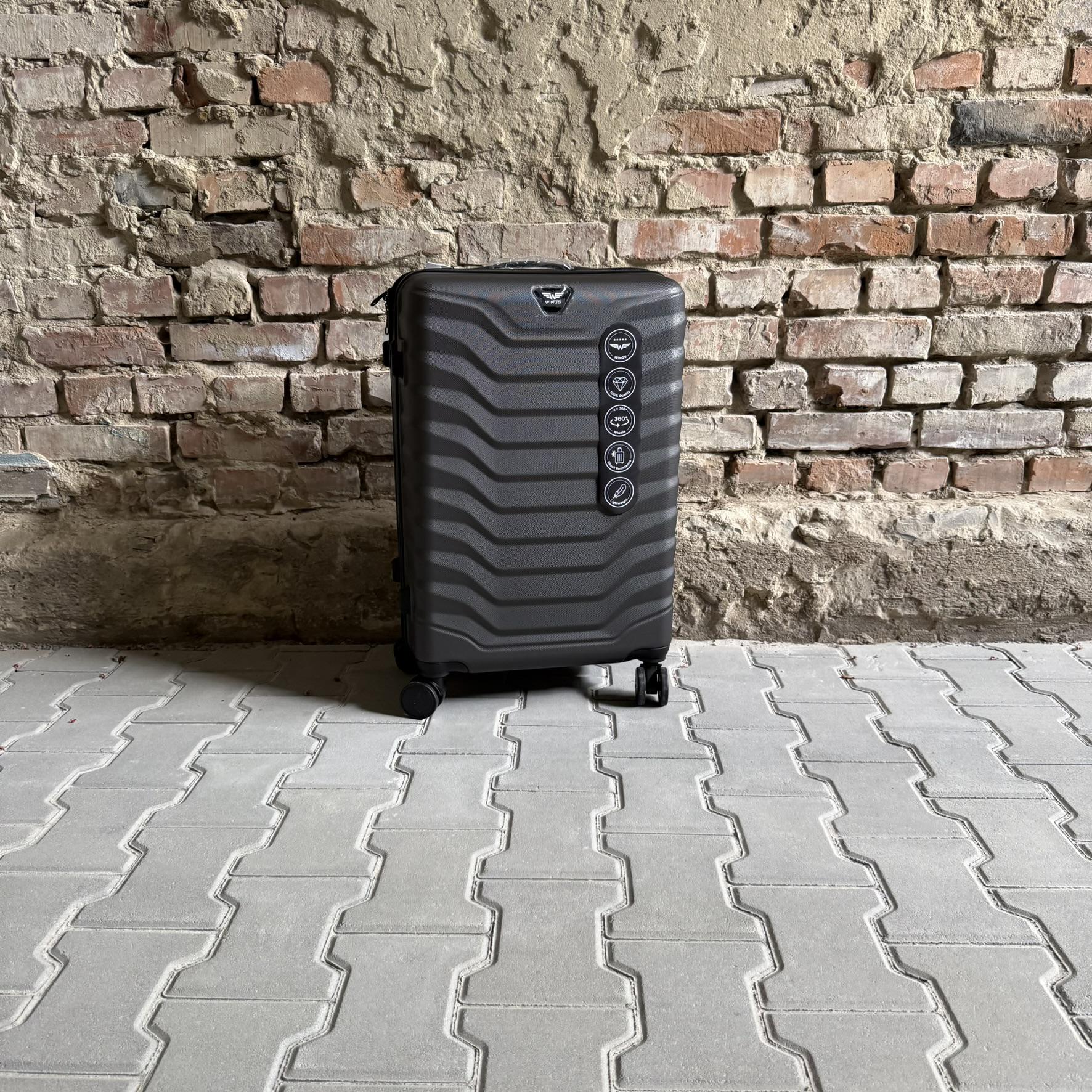 Чемодан Wings PEA01 дорожный М Графитовый (26557316) - фото 2