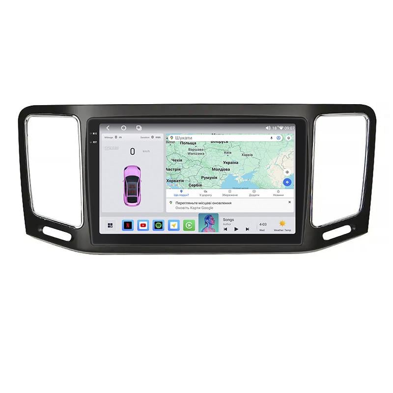 Автомагнітола штатна Lesko для Volkswagen Sharan II 2010-2015 4/64 QLED CarPlay 4G Wi-Fi GPS Prime 9" (22391529)